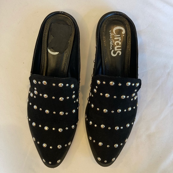 Good condition Circus by Sam Edelman Slip-On black Studded Loafers - mules - Picture 3 of 3